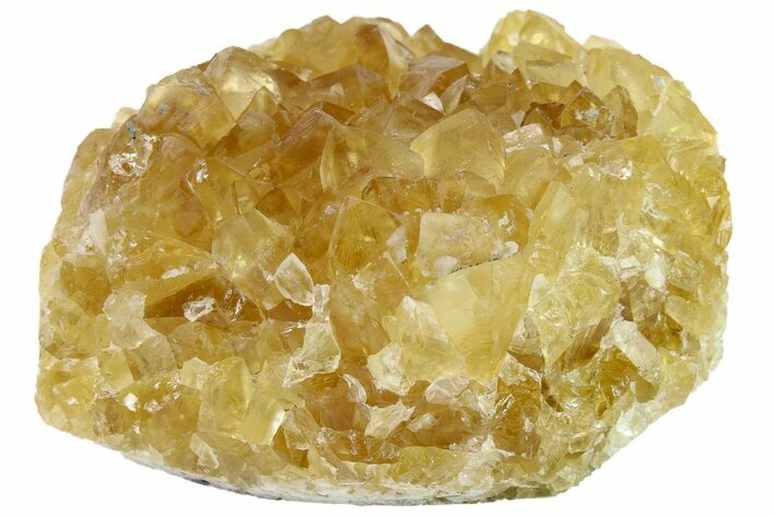 Lustrous Yellow Calcite Crystal Cluster - Fluorescent! #163176